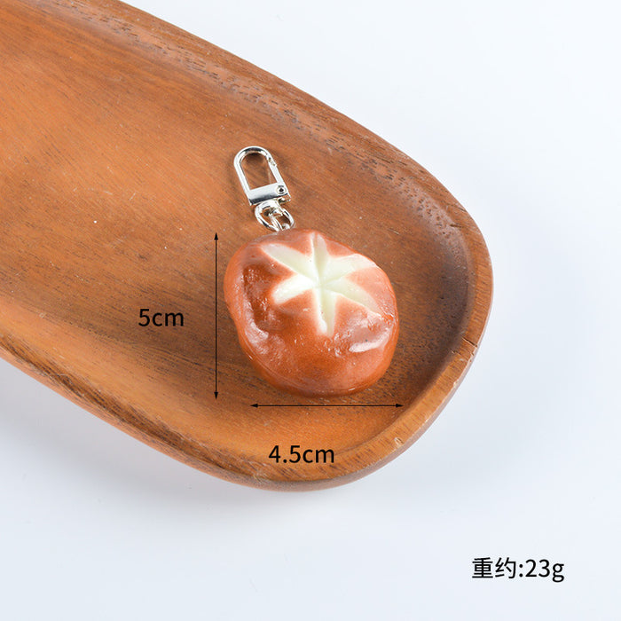Wholesale PVC Simulated Food Pendants Shrimp Braised Pork Vegetable Charms DIY Keychain Parts Decorative Bag Charm Gift MOQ≥2