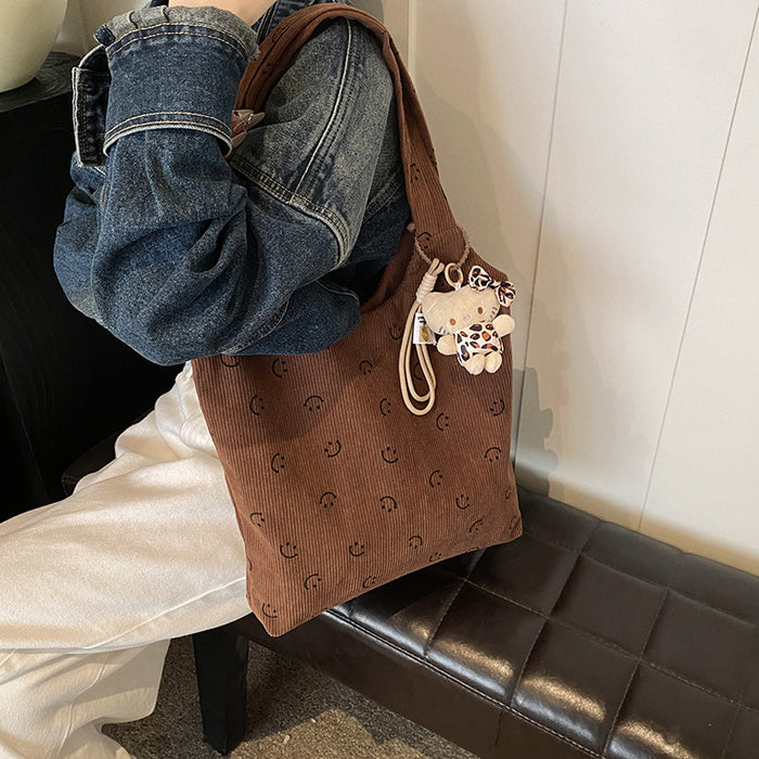 Wholesale New casual and relaxed fashion striped tote bag with large capacity commuting armpit bag