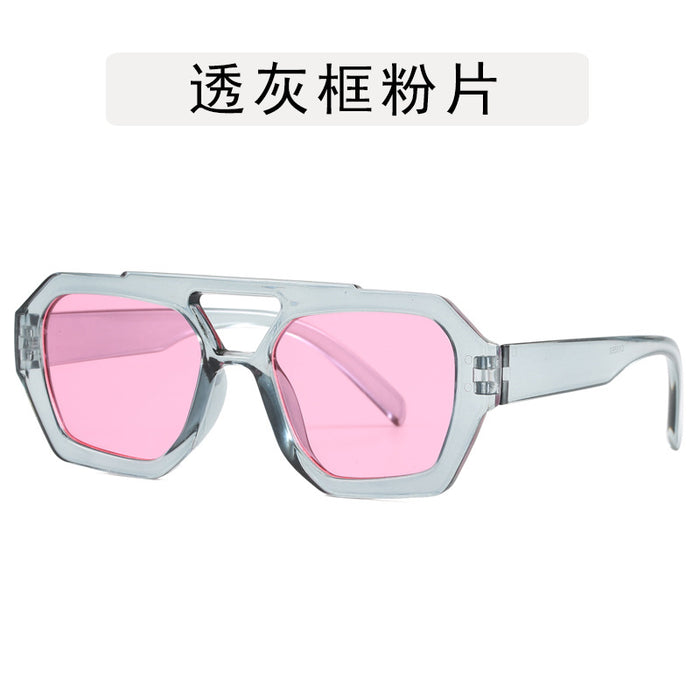 Wholesale Irregular contrasting sunglasses, retro sunglasses, personalized glasses