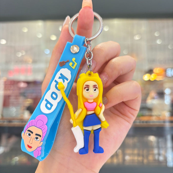 Wholesale PVC Keychain Bag Charm Korean Anime  Hunting Witch Squad Style Trendy Birthday Gift