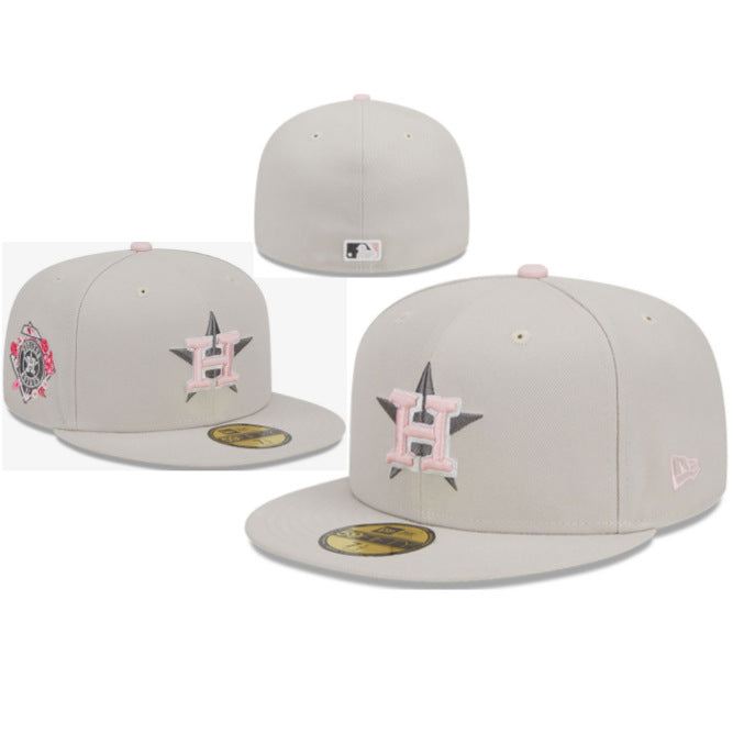 Wholesale Football fully enclosed large head circumference baseball cap outdoor non-adjustable flat brim hat