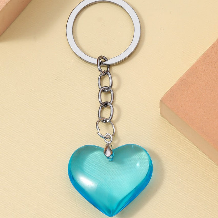 Wholesale 3D Glass Love Keychain JDC-KC-RongRui061