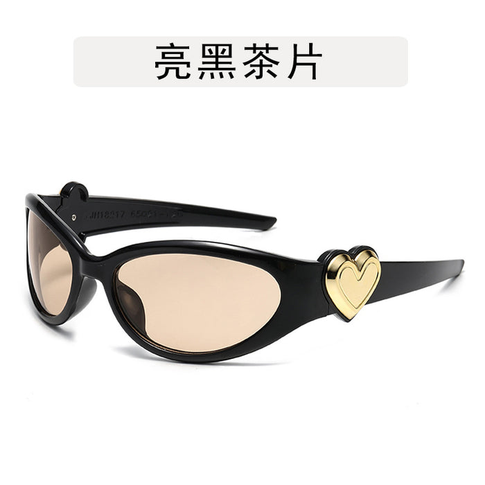Wholesale Love Sunglasses Millennium Style Peach Heart Spicy Girl Glasses Sunglasses