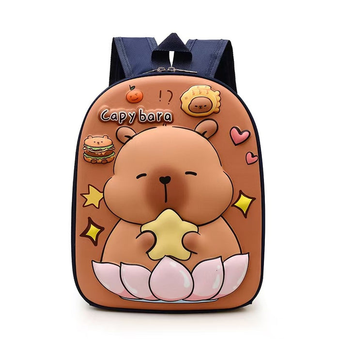 Wholesale New Groundhog Backpack Cute Kindergarten Backpack Boys and Girls Backpack Cute Cartoon Hard Shell