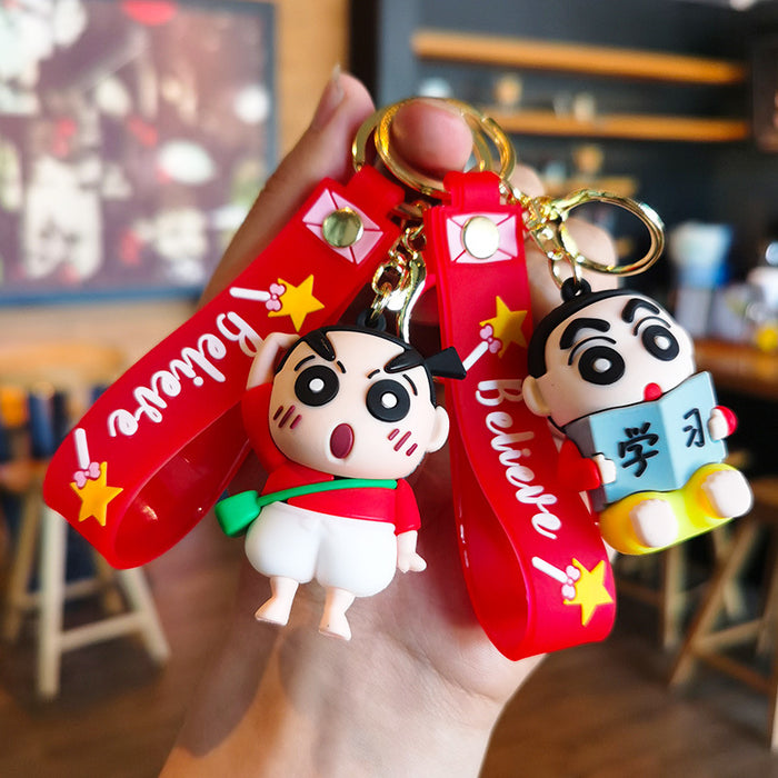 Wholesale Cartoon boy Bag Pendant Car Key Ring