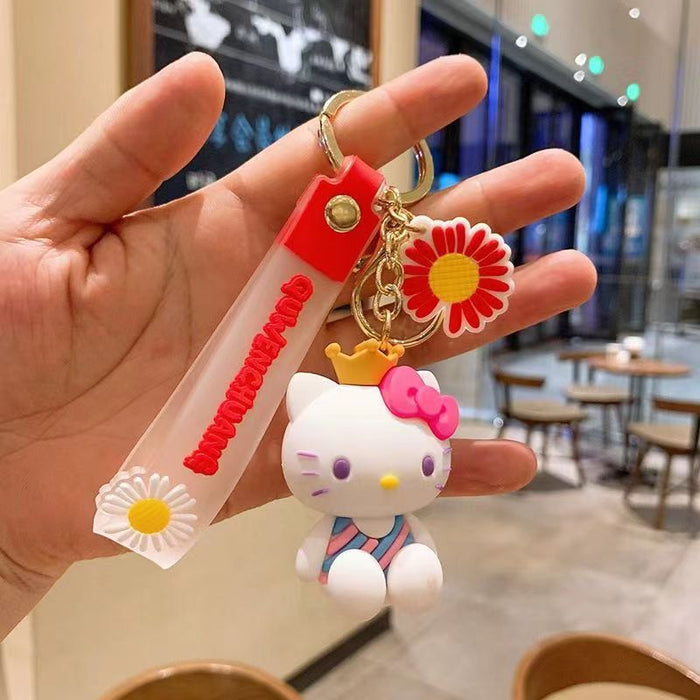 Wholesale Cartoon Doll Silicone Keychain JDC-KC-HongSheng010