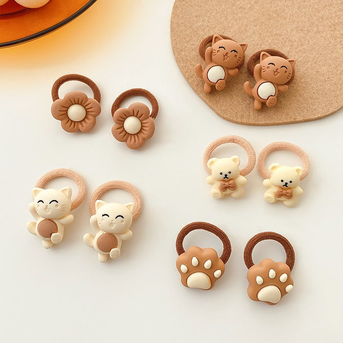 Wholesale Children's Cute Cartoon Thumb Hair Circles JDC-HS-linx002