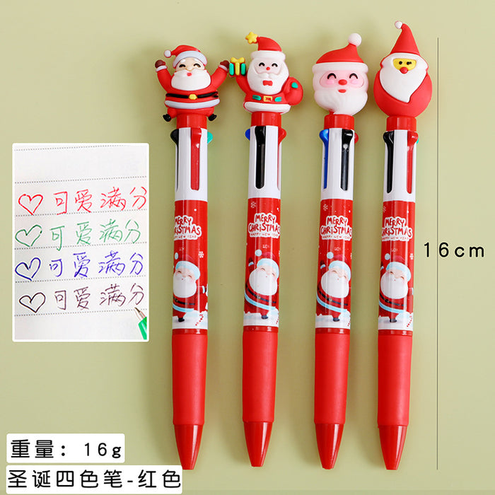 Wholesale Ballpoint Pen Student Stationery Prize Gift Christmas Gift Award Christmas Reindeer Multicolor