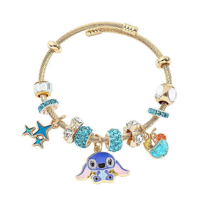 Wholesale Stainless Steel Beaded Bangle Bracelet Jewelry Accessory Boutique Resale Gift MOQ≥2