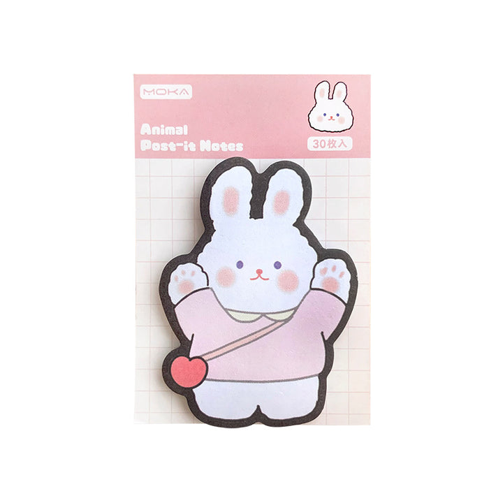 Wholesale Cute Animal-Shaped Sticky Notes - 30 Sheets Cartoon Notepad for Everyday Use minimum quantity: 2