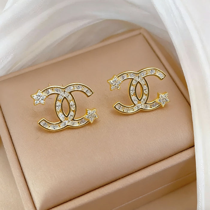 Wholesale Diamond Double C Color-Preserving Necklace