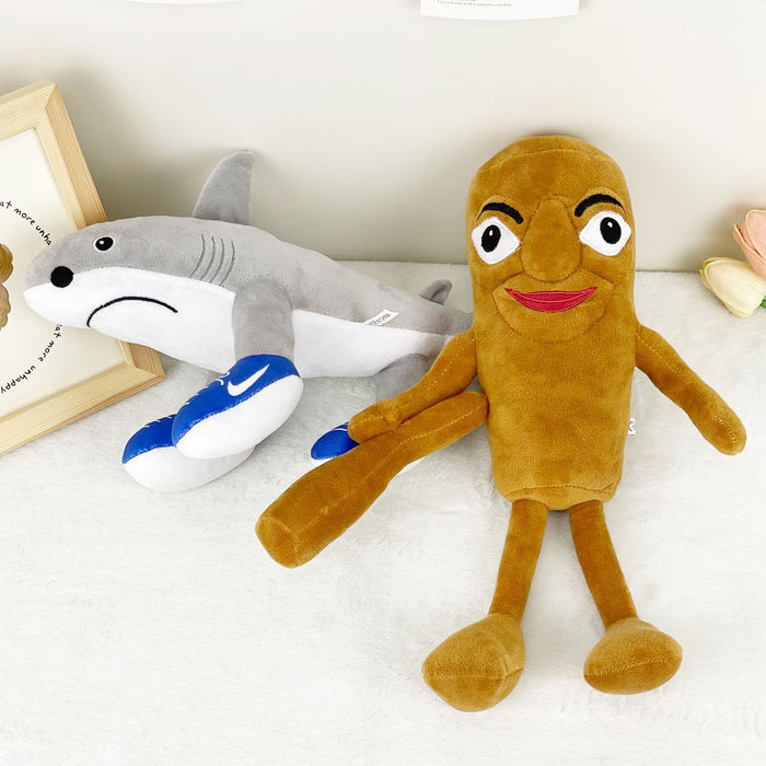 Wholesale Doll toy wooden stick figure pendant shark doll