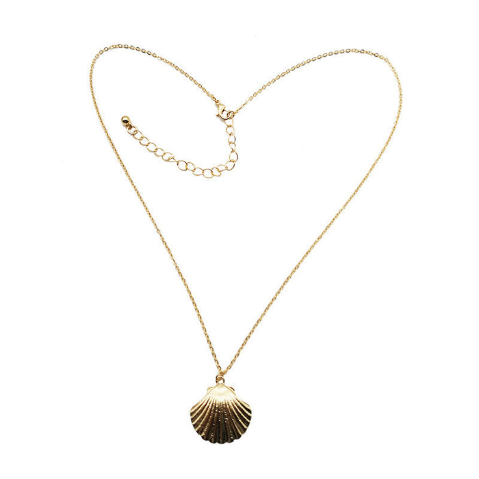 Wholesale Alloy Shell Necklace Exaggerated Personalized Jewelry
