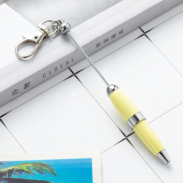 Wholesale 11.9cm Beadable Pens DIY Keychain Bar Portable Mini Pen Metal Pen JDC-PN-HuaH013