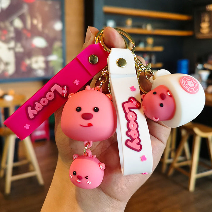 Wholesale Cartoon Doll Silicone Keychain JDC-KC-Tingm214