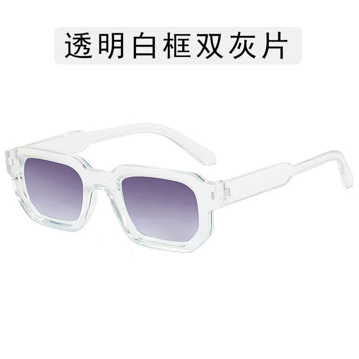 Wholesale Square frame sunglasses, new retro polygon sunglasses, simple and high-end fashion glasses