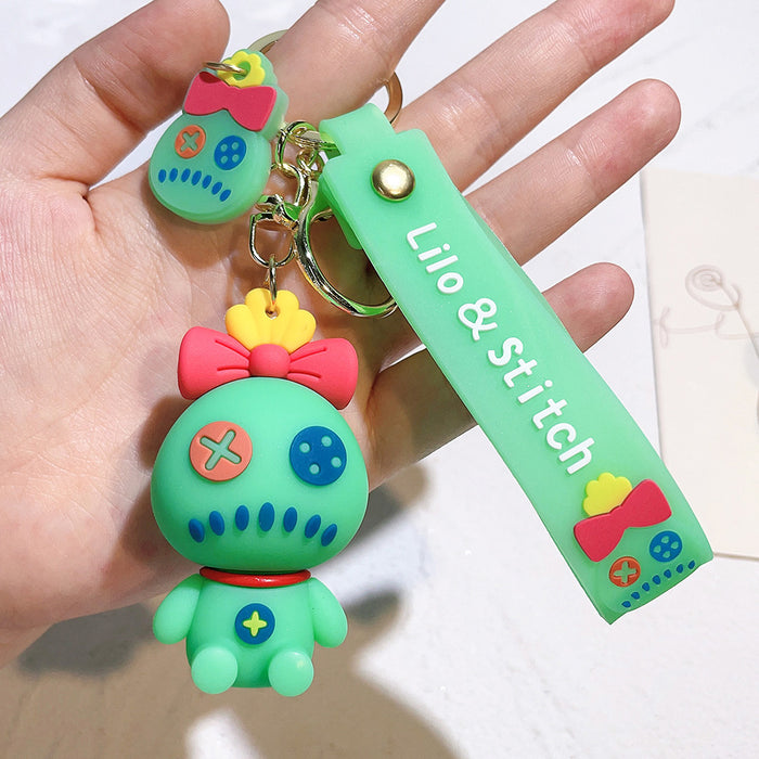 Wholesale Cartoon Silicone Doll Keychain JDC-KC-QiChao012