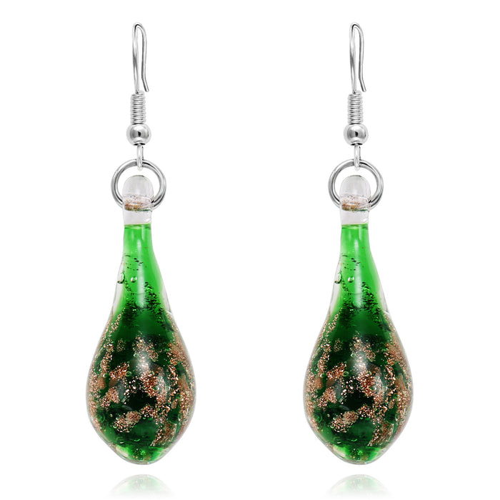 Wholesale Water droplet pendant, glass earrings, jewelry pendant, earring pendant