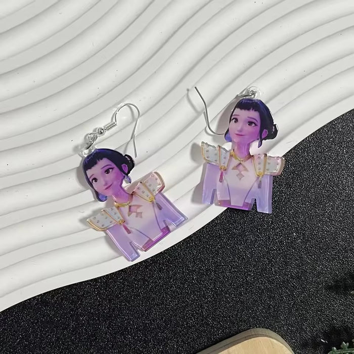 Wholesale Kpop Tiger Acrylic Pendant  Earring