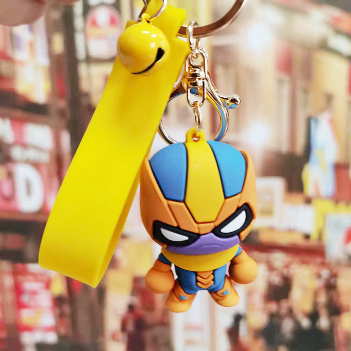 Wholesale Cartoon Doll Silicone Keychain JDC-KC-Benxin033