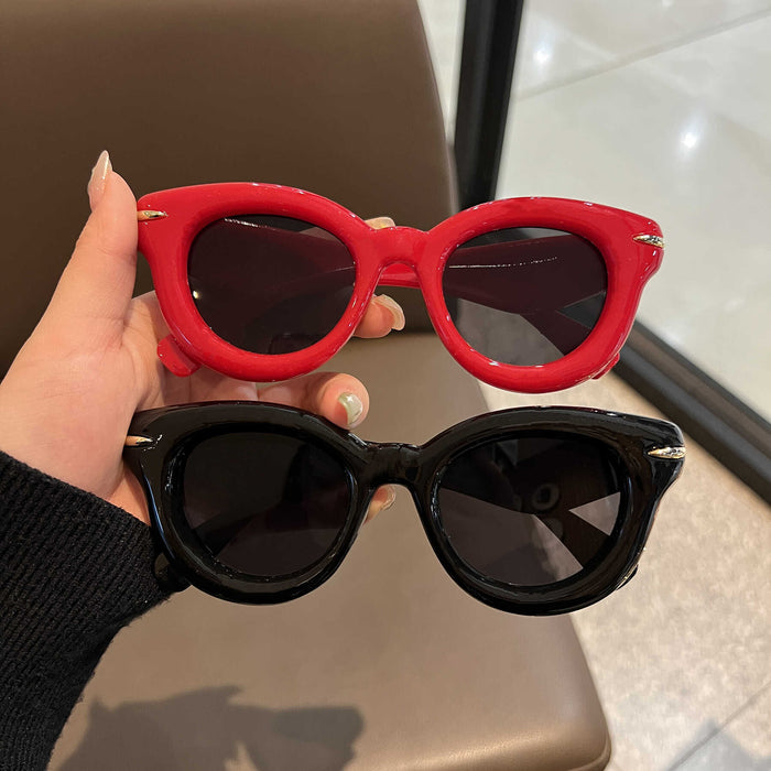 Wholesale Sunglasses Thick Frame Red Sunglasses