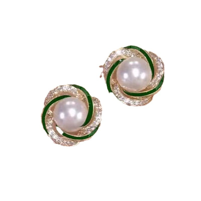 Wholesale Exquisite red beaded stud earrings with 925 sterling silver posts.