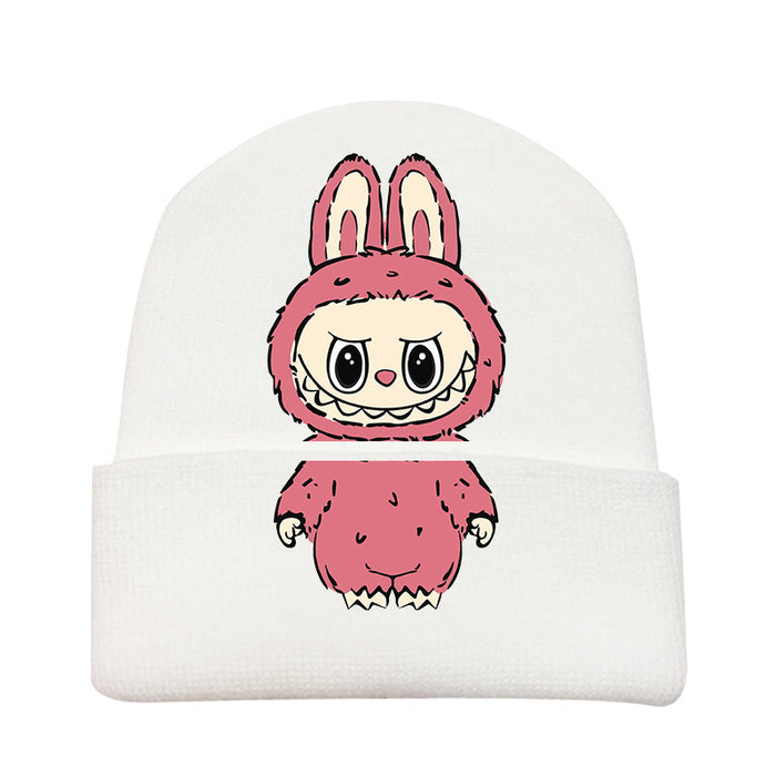 Wholesale   knitted hat autumn and winter new wool hat adult outdoor warm hat cross-border cartoon cold hat