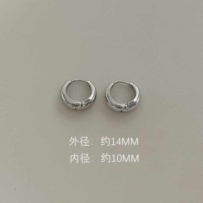 Wholesale Earrings, Silver Needles, Earrings, Women's Simple Earrings, Earrings, Bone Nails, High End Circles, Earrings