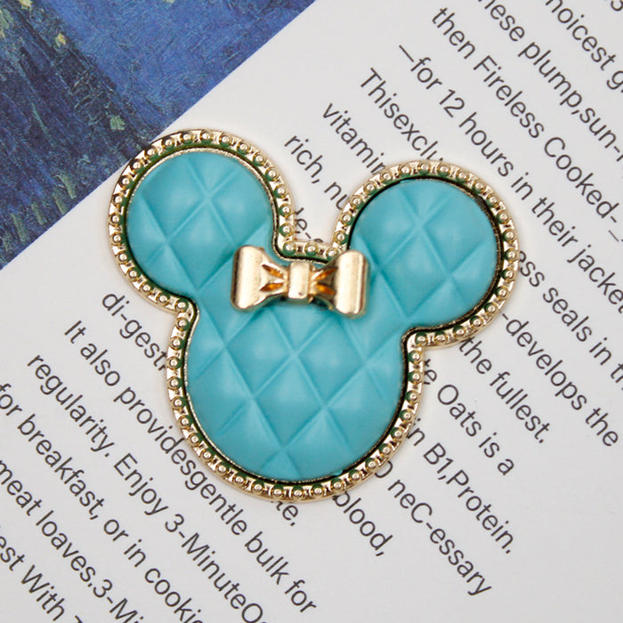 Wholesale Bow-tie checkered mouse phone stand