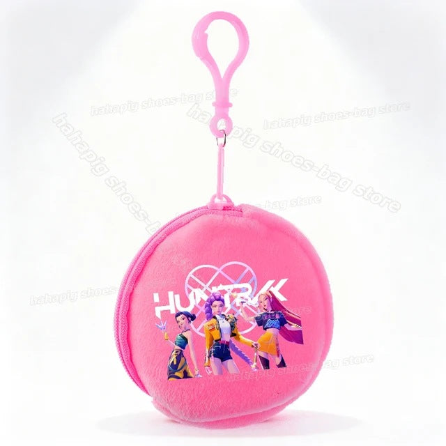 Wholesale Casual Kpop Style Cartoon Coin Purse For Girls Polyester Zipper Wallet Everyday Fashion Accessory Resale Gift