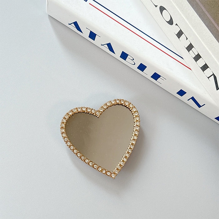 Wholesale Cat Claw Phone Stand with Glass Heart Mirror