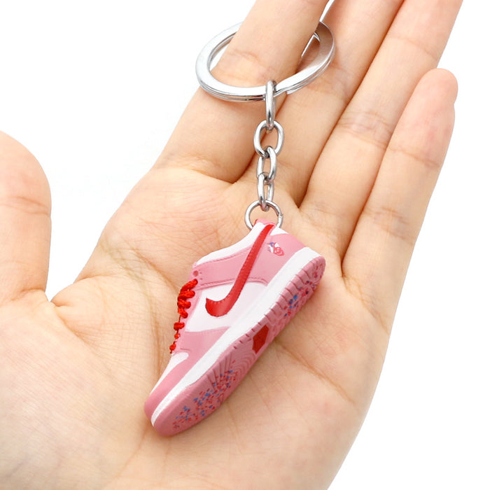 Wholesale PVC Basketball Shoe Model Keychain JDC-KC-QLPing016