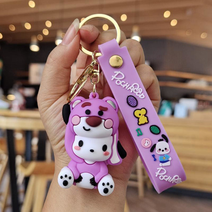 Wholesale Cartoon Silicone Doll Keychain JDC-KC-ZhuoRan033