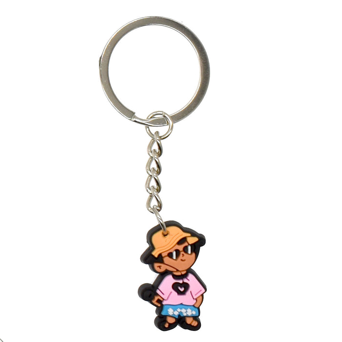 Wholesale 10PCS Cartoon key chain PVC car key pendant  mobile phone pendant