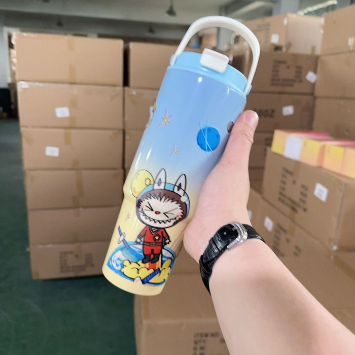 Wholesale stainless steel thermos cup cartoon animation ice cup outdoor portable car cup