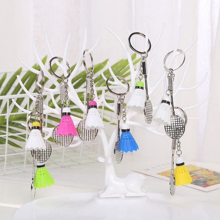 Wholesale PVC Badminton Tennis Keychain JDC-KC-LiDao001