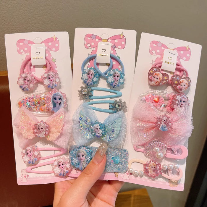 Wholesale Cute Cartoon Kids'  Hair Clip and Hair Scrunchies Set
