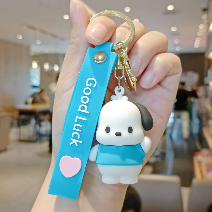 Wholesale Cute 3D Doll Silicone Keychain JDC-KC-MingT149