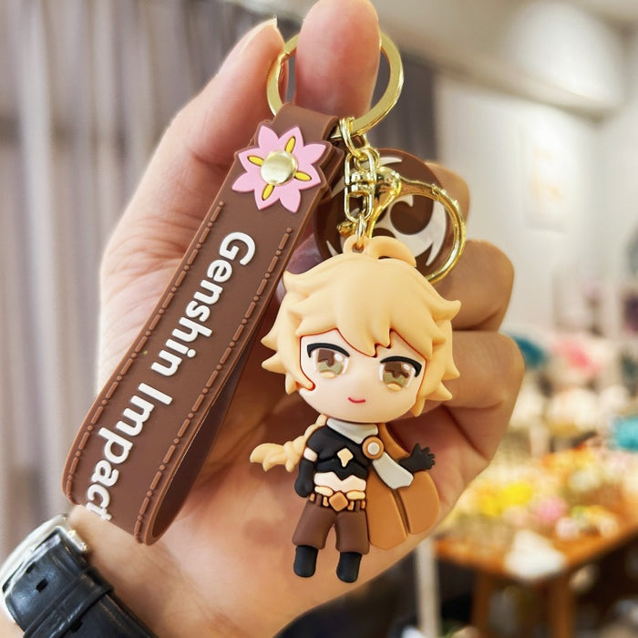 Wholesale Cartoon Doll Silicone Keychains (F) JDC-KC-Chucheng003