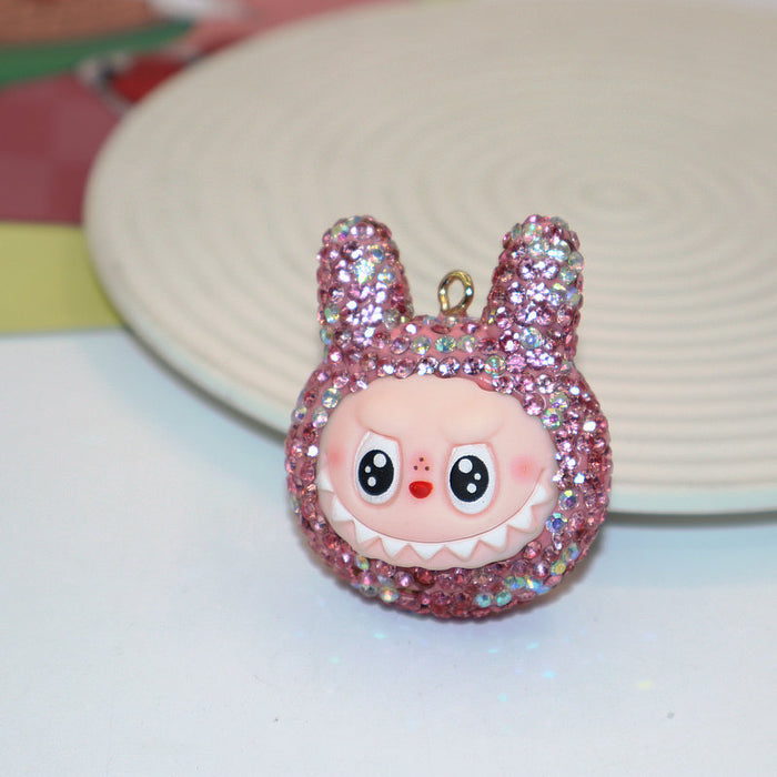 Wholesale Soft Clay Keychain with Diamonds,  Cute Personalized Bag Pendant,  Car Keychain,  Colorful Accessories