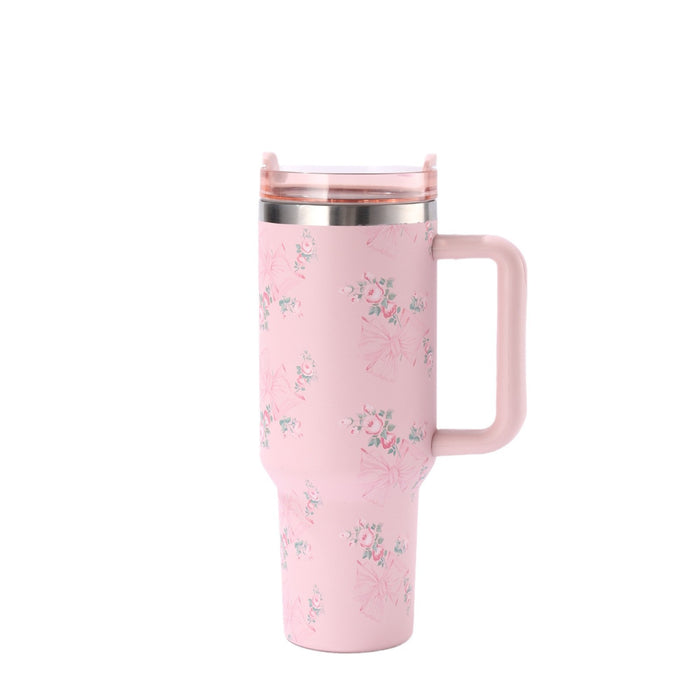 Wholesale Bow Design 40oz 304 Stainless Steel Insulated Car Cup with Handle MOQ≥2