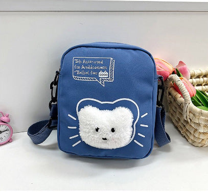 Wholesale Small square bag, nylon cloth bag, fashionable single shoulder crossbody bag, storage bag
