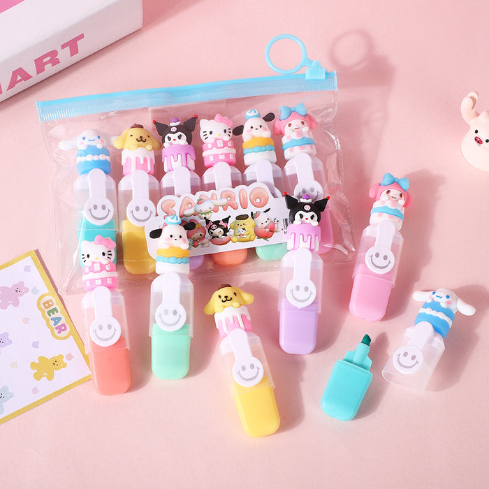 Wholesale Cartoon Mini Ice Cream Cone Highlighters Pen