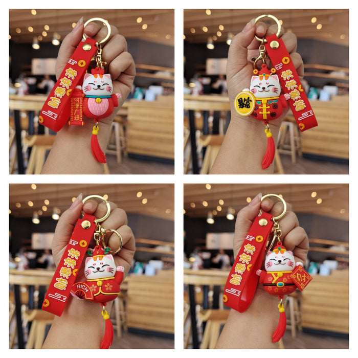 Wholesale Cartoon Silicone Doll Keychain JDC-KC-MingT039