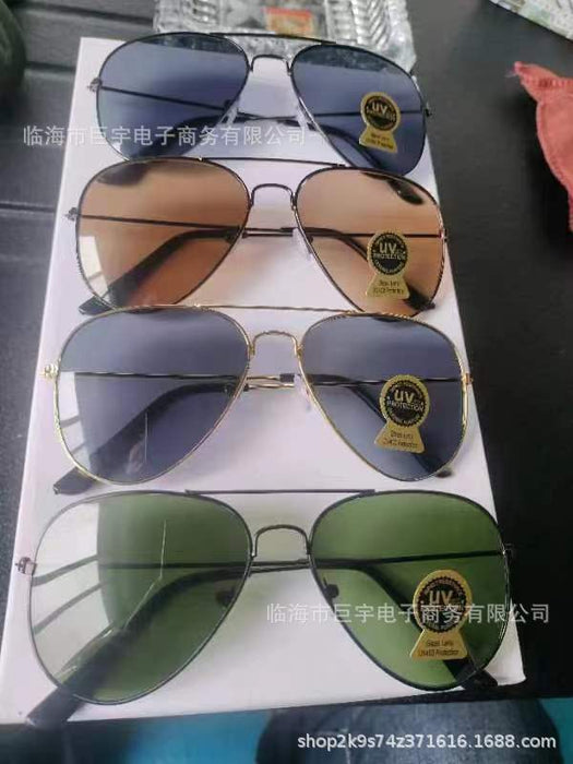 Wholesale Fashion Metal Sunglasses Fashion Glass Lens Sunglasses Same Style Sunglasses