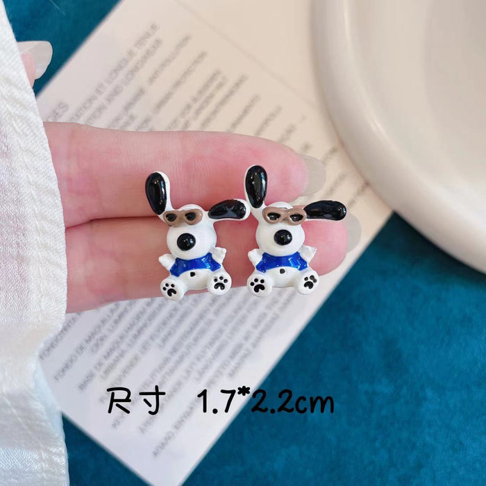Wholesale Cute Fun Silver Needle Earrings