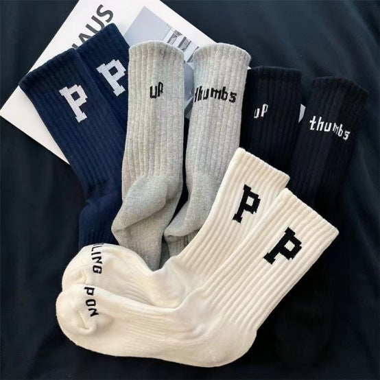 Wholesale Socks for spring and summer, mid length socks for outerwear, sports long socks
