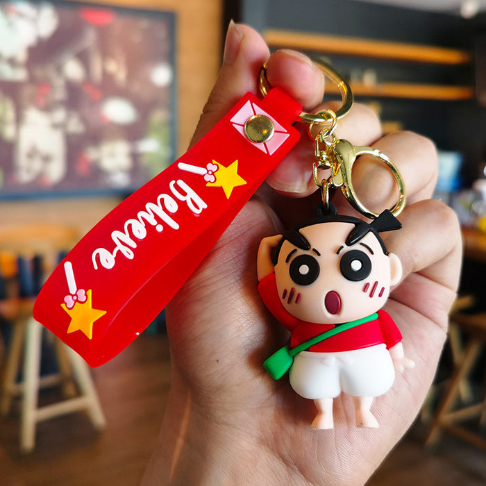 Wholesale Cartoon boy Bag Pendant Car Key Ring