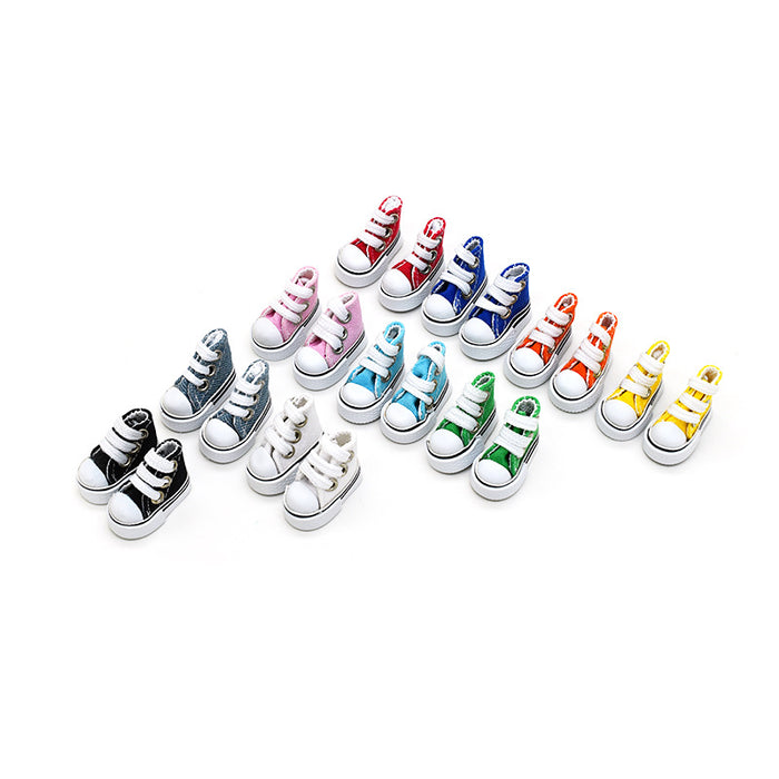 Wholesale  Canvas Shoes 10cm Cotton Doll Clothes Dressing Accessories
