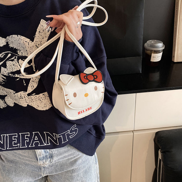 Wholesale Children's bag cartoon cute cat baby coin purse stylish parent-child crossbody bag headphones